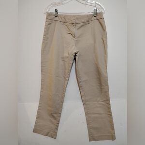 WILLI SMITH (R) Classic Tan Trousers 97%Cotton 3%Spandex Size8 Inside Seam 25.5'